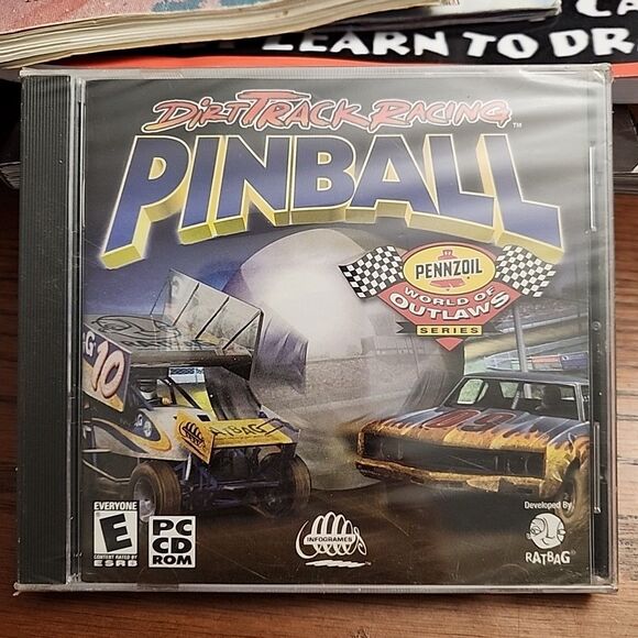 Dirt Track Racing Pinball (PC, Computer) 2001 Arcade Game New Sealed - Picture 1 of 2